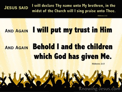 Hebrews 2:13 The Children God Has Given Me (black)